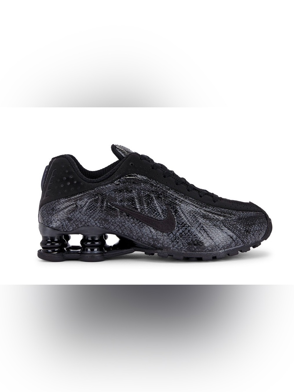Nike women’s Black Textured Shox Athletic Sneakers